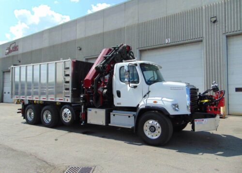 NEW BIK TREE-CARE SERIES TC-98/104 ON NEW FREIGHTLINER WITH ALUM. DUMP
